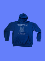 Load image into Gallery viewer, Triton Cheer mascot cheer bling sweatshirts
