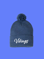 Load image into Gallery viewer, Vikings Pom Winter Hat (Bling and NON Bling)
