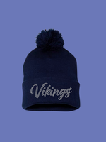 Load image into Gallery viewer, Vikings Pom Winter Hat (Bling and NON Bling)
