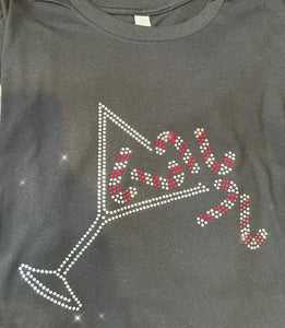 Holiday Martini Bling T-shirt