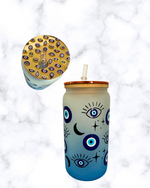 Load image into Gallery viewer, Evil Eye Glass Cup
