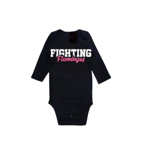 Fighting Flamingos Baby Onesie