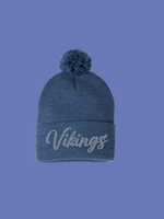 Load image into Gallery viewer, Vikings Pom Winter Hat (Bling and NON Bling)
