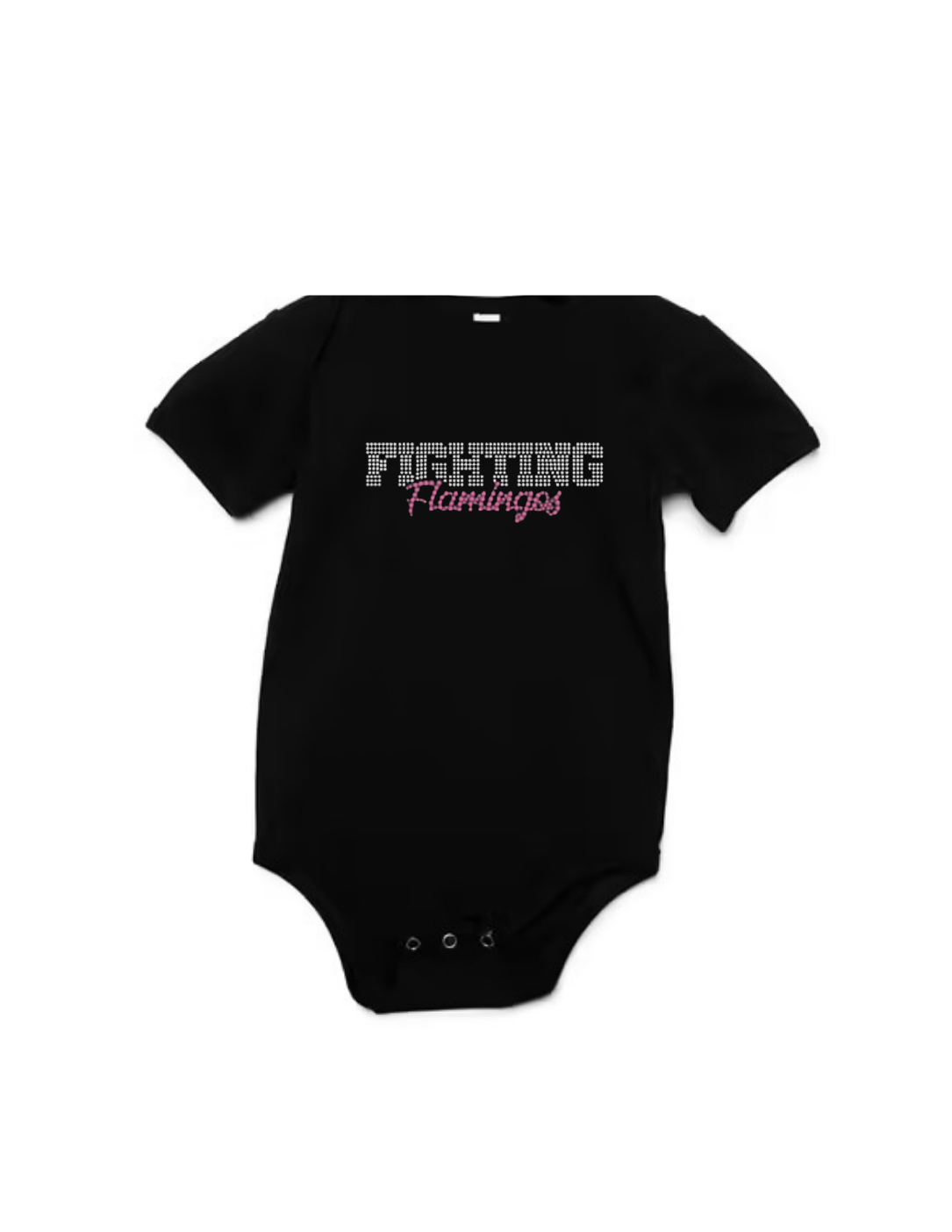 Fighting Flamingos Baby Onesie