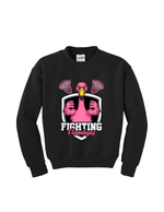 Load image into Gallery viewer, Fighting Flamingos crewneck sweatshirt DTF (non bling)
