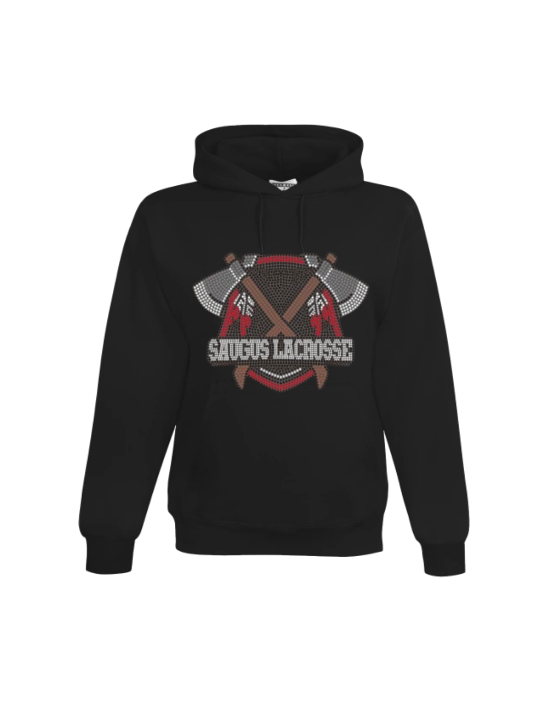 Saugus Lacrosse hooded Sweatshirts BLING
