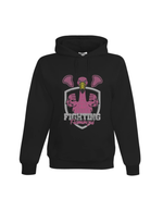 Load image into Gallery viewer, Fighting Flamingos hooded sweatshirt BLING
