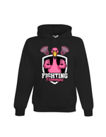 Load image into Gallery viewer, Fighting Flamingos hooded sweatshirt DTF (non bling)
