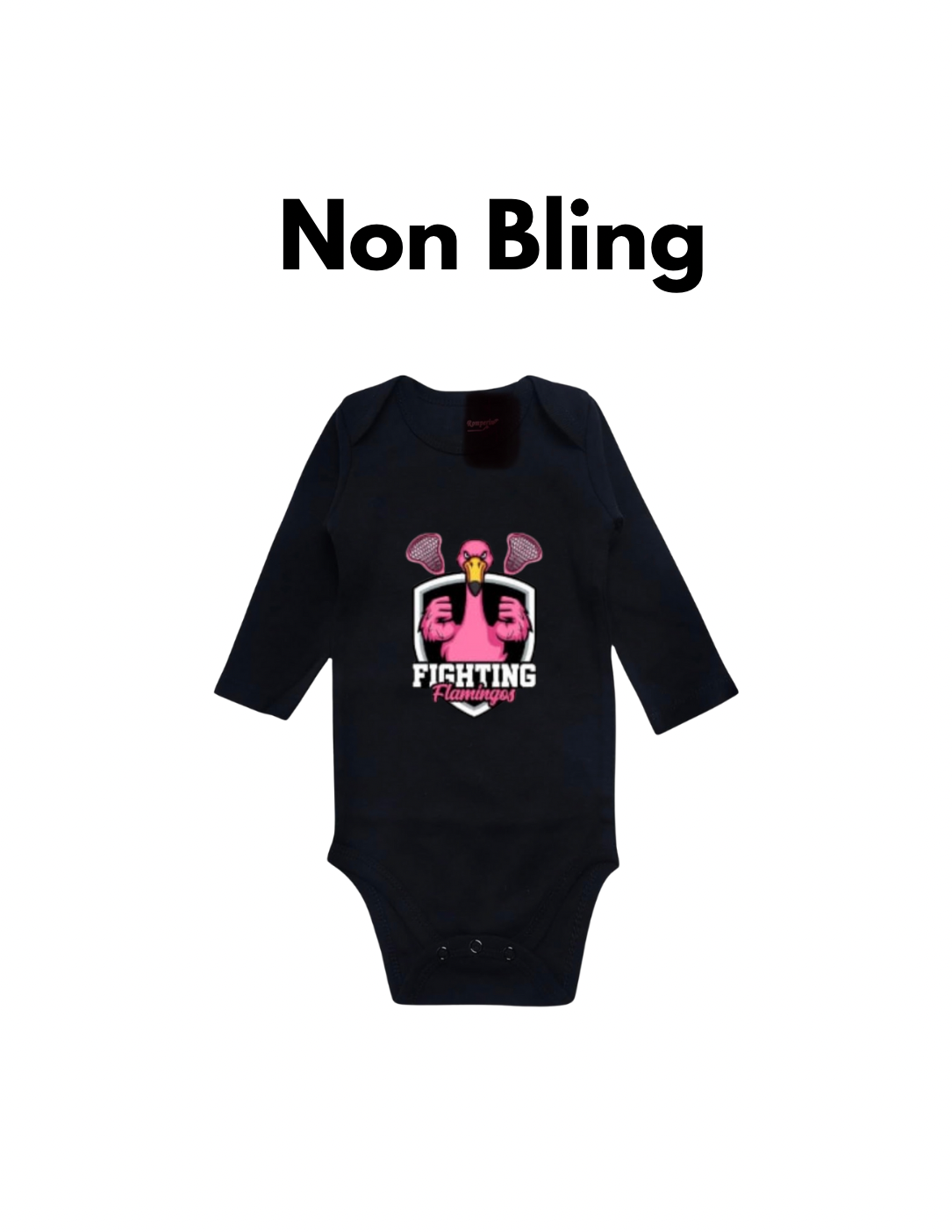 Fighting Flamingos Baby Onesie