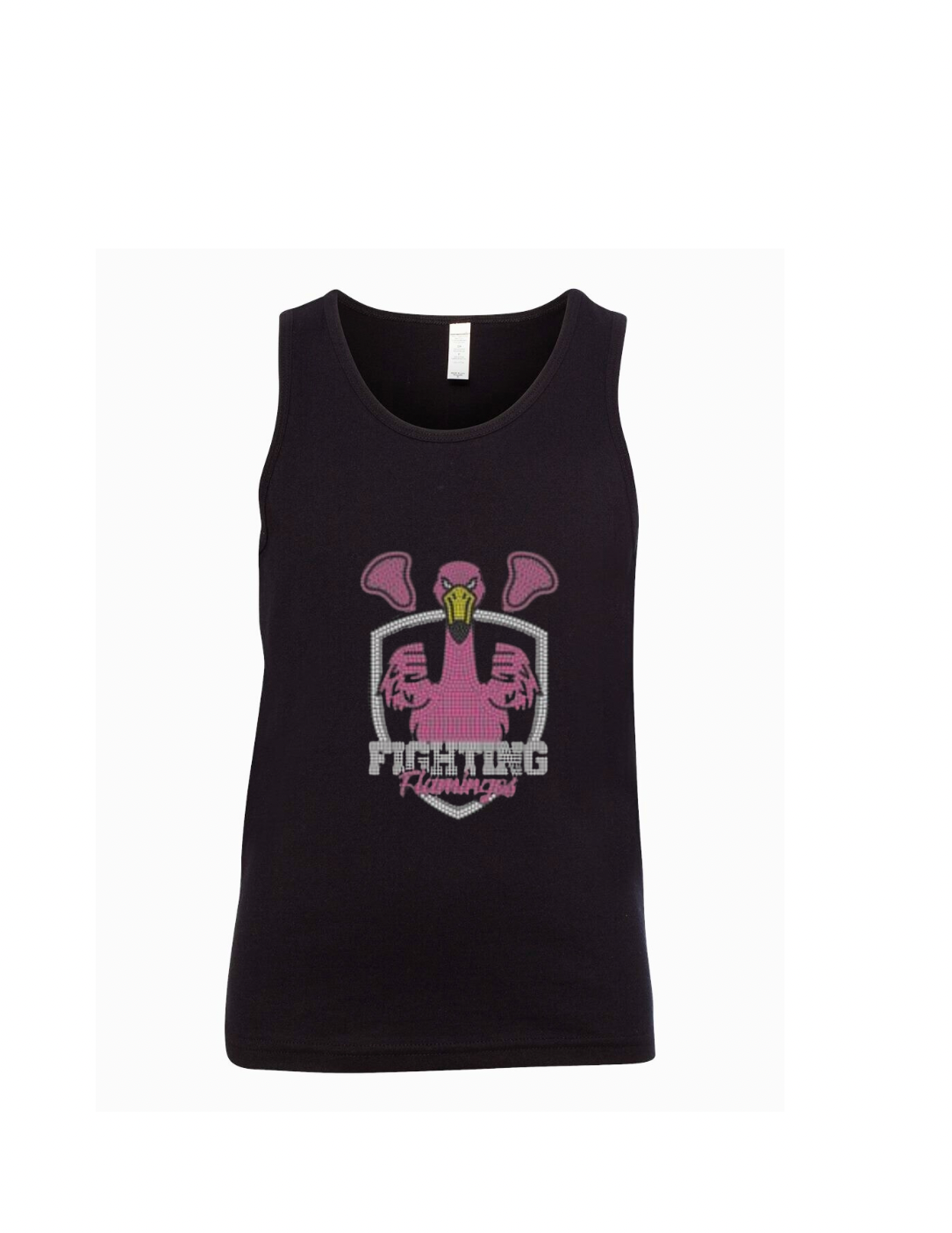 Fighting Flamingos Tank BLING