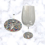 Load image into Gallery viewer, Cherry on Top Embellished Wine Glass
