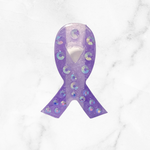 Load image into Gallery viewer, National Cancer Survivor Ribbon Straw Topper
