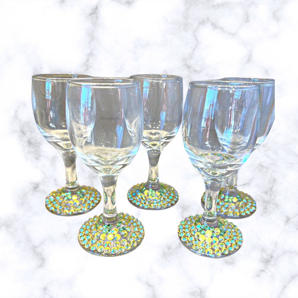 Embellished Limoncello Glasses – KJ Bling Bar