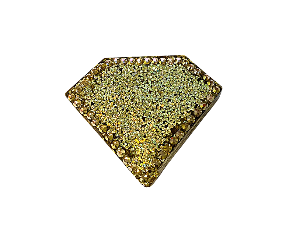 Gold Sparkle Rhinestone Diamond Straw Topper