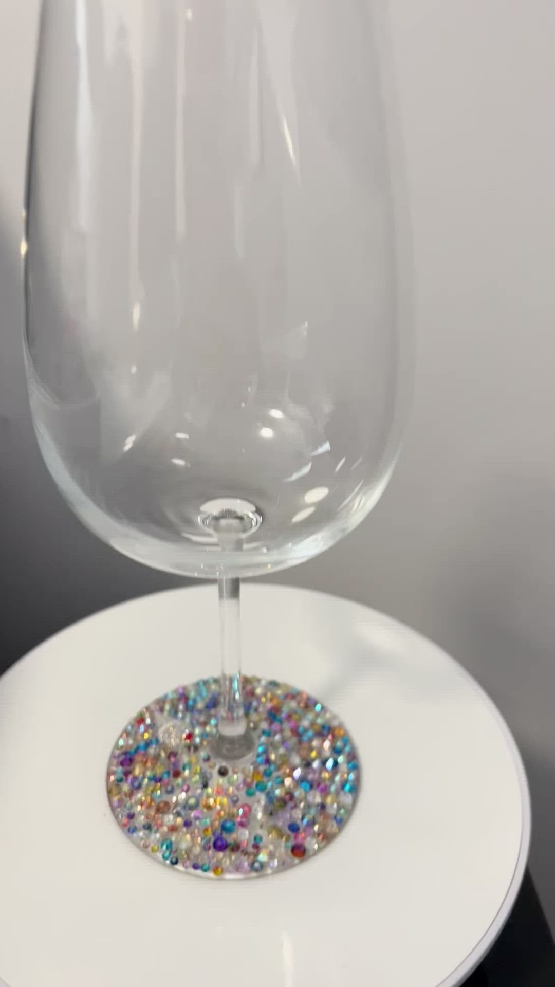 Cherry on Top Embellished Wine Glass