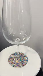 Load and play video in Gallery viewer, Cherry on Top Embellished Wine Glass
