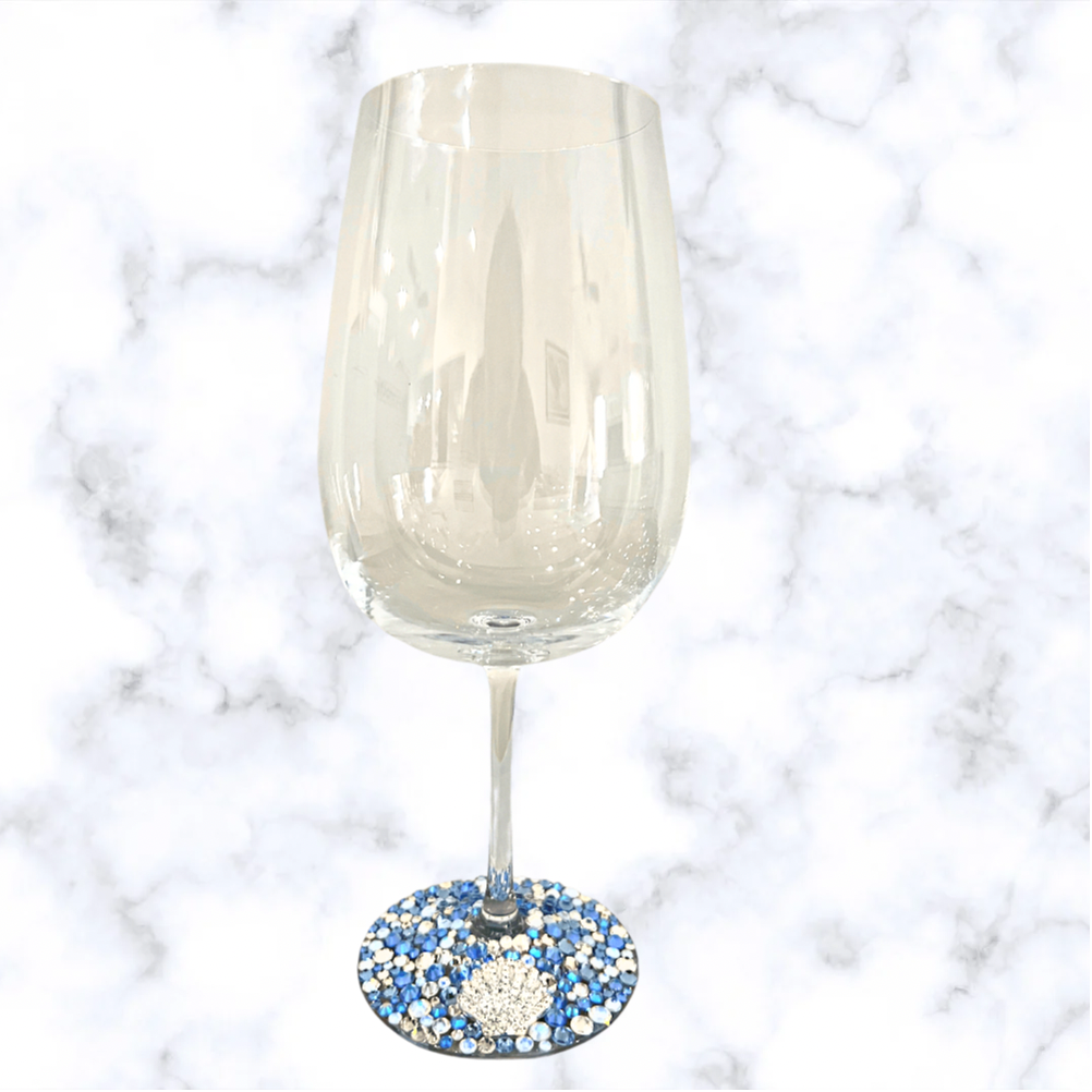 Seashell Embellished Wine Glass Collection